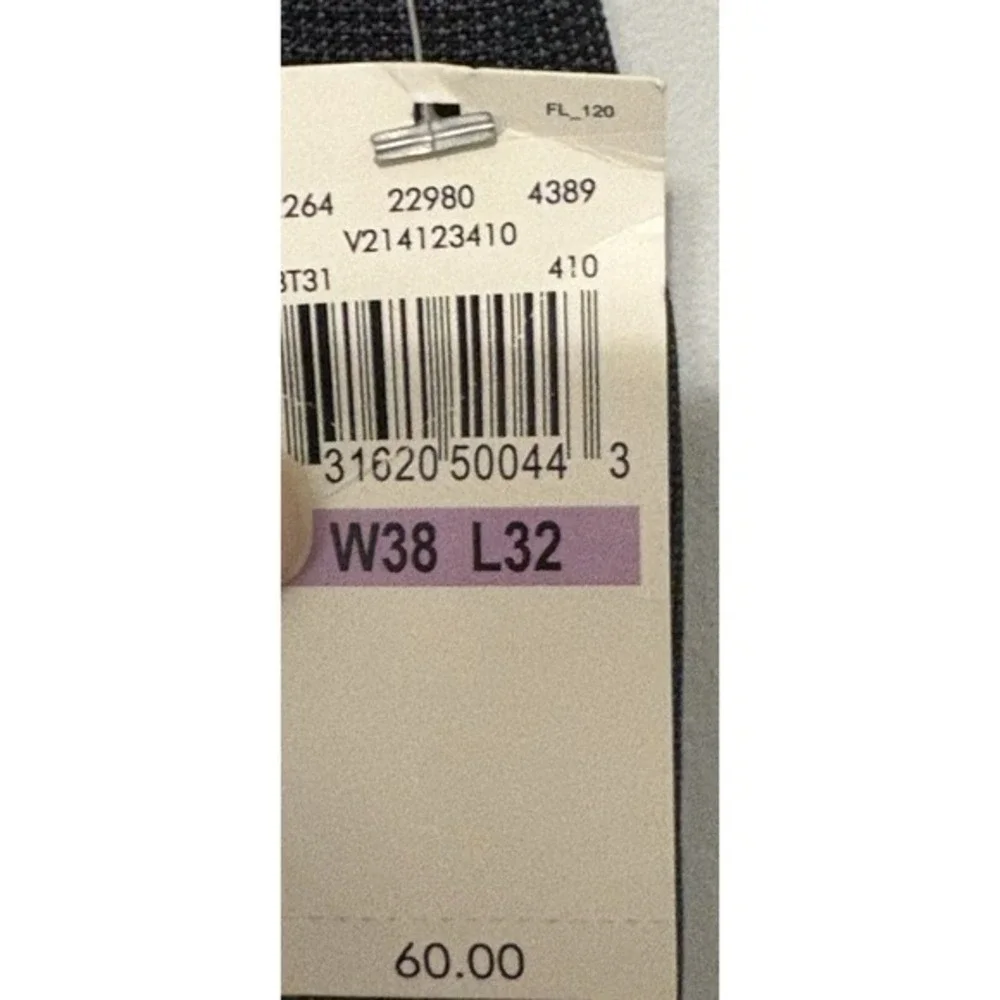 Van Heusen Traveler Straight Fit‎ Premium  Men's Pants 38x32 Charcoal Gray